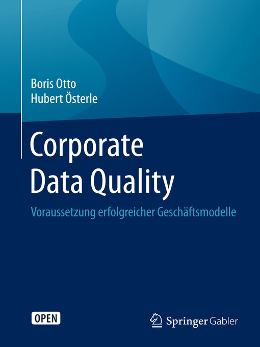 Title details for Corporate Data Quality by Boris Otto - Available